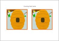 Counting Flash Cards – Bees