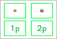 Coin Matching Cards