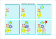 Counting Flash Cards – Flowers