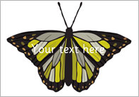 Butterflies – Editable text