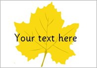 Leaves – Editable Text