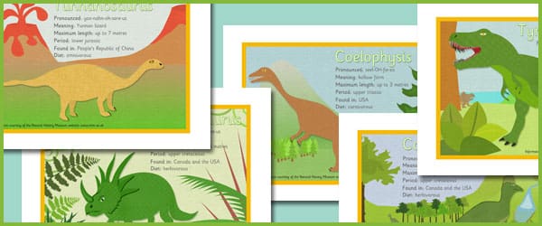 Dinosaur fact sheets