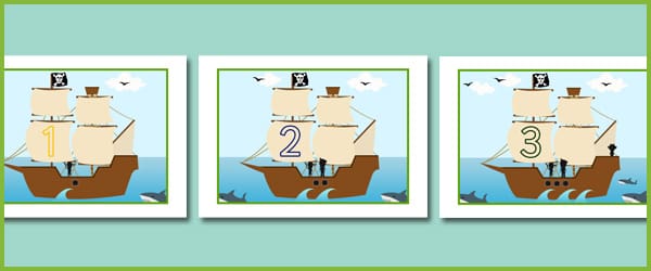 Pirate Ship Number Line
