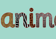 Textured Animal Letters