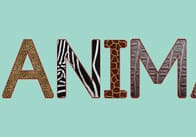 Textured Animal Letters (Capitals)
