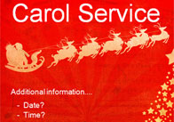 Editable Carol Service Poster