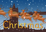 Christmas Poster (London Skyline)