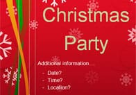 Christmas Party Editable Poster