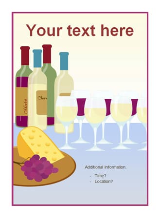 Editable party poster