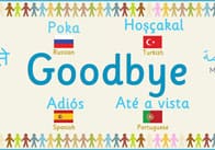 Multilingual ‘Goodbye’ Banner