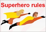 Editable Superhero Rules Poster