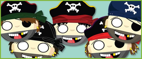 Pirate Role-Play Masks