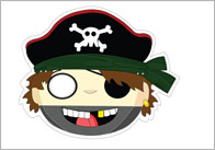 Pirate Role-Play Masks