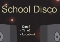 Editable School Disco Poster