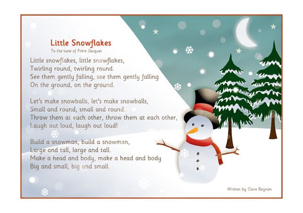 Snowflakes song