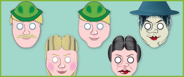 Hansel & Gretel Role Play Masks