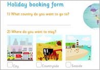 Holiday Booking Form