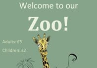 Editable Zoo Poster