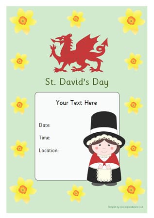 St. David's Day Poster
