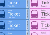 Bus Role-Play Tickets