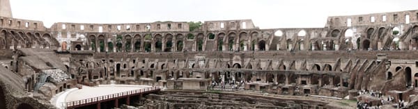 Colosseum and Arch of Constantine Panoramic Photo