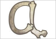 Bone Themed Letters (Lowercase)