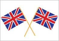 Union Jack Cupcake Flags