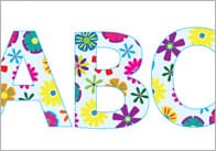 Floral Display Letters