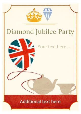 Diamond Jubilee Party Poster