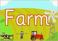 On The Farm Display Poster