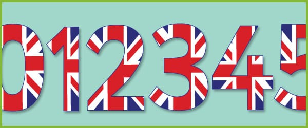 Union Jack Display Numbers