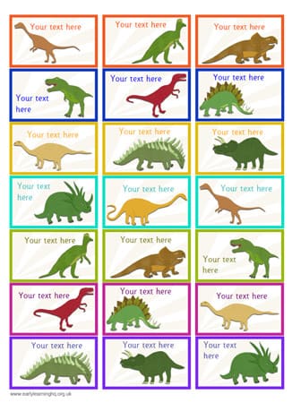 Dinosaur Stickers