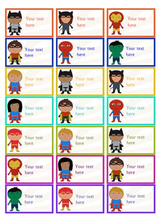 Superhero Stickers