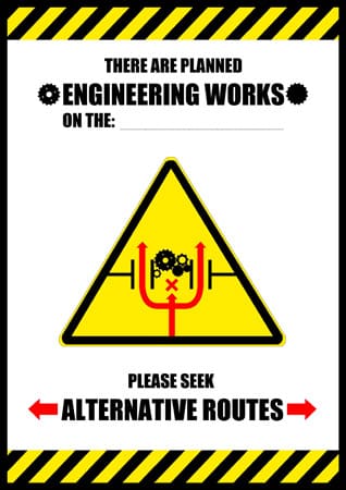 Planned Engineering Works Poster