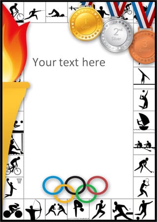 Olympic Themed Notepaper