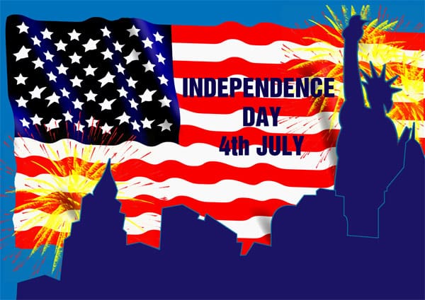 American Independence Day A4 Poster