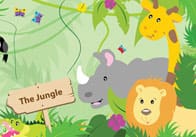 Large Jungle Themed Poster