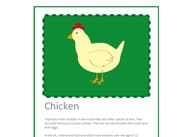 Farm Animal Fact Cards With Editable Text