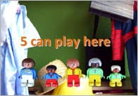 Areas Of The Room ‘Can Play Here’ Signs