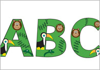 Jungle Display Letters