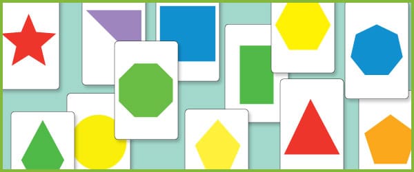 2D Shape Flash Cards