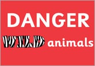 Zoo Danger Signs
