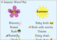 Four Seasons Word Mat