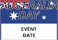 Australia Day Event Posters