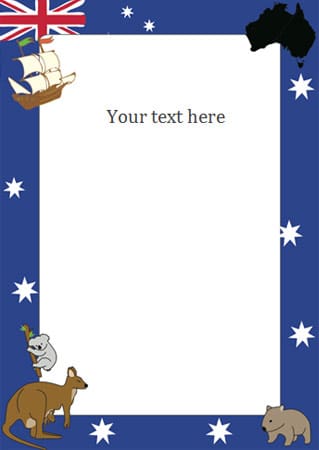 Australia Day Notepaper