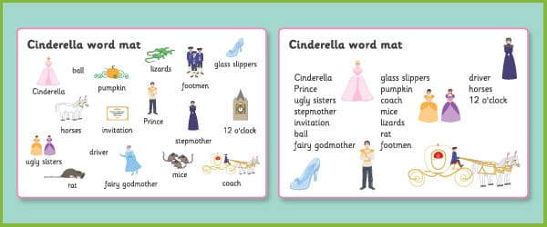 Cinderella Key-Word Mats