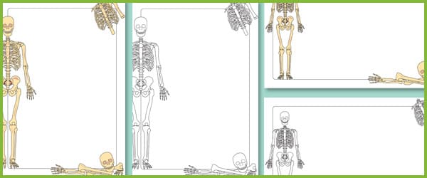 Skeleton Notepaper