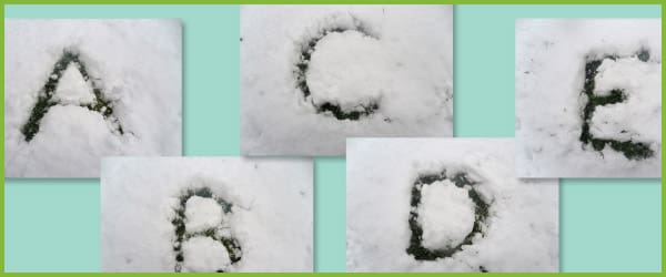 Snow Letter Photos