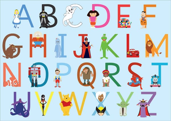 A3 Children’s Character Alphabet
