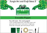 Crocodile Puppet Craft Activity